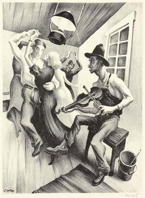 Lot 253 - Thomas Hart Benton I GOT A GAL ON SOURWOOD...