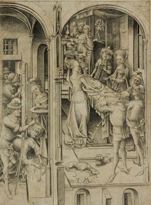 Lot 389 - Israhel van Meckenem THE BEHEADING OF SAINT...