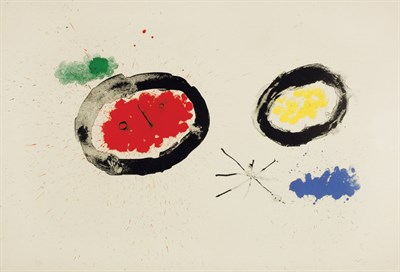 Lot 393 - Joan Miró STAR HEAD (MOURLOT 303) Color...