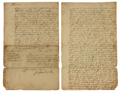 Lot 12 - OSGOOD, WILLIAM Indenture signed (signature...