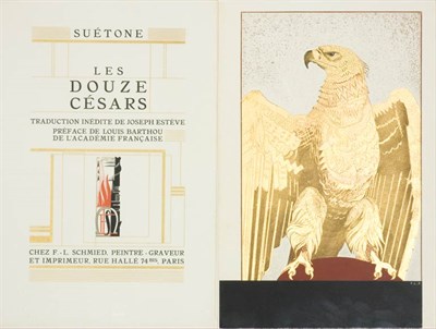 Lot 165 - SCHMIED, FRANCOIS-LOUIS SUETONIUS. Les douze...