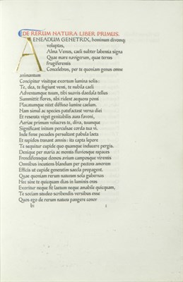 Lot 24 - ASHENDENE PRESS LUCRETIUS CARUS, TITUS. T....