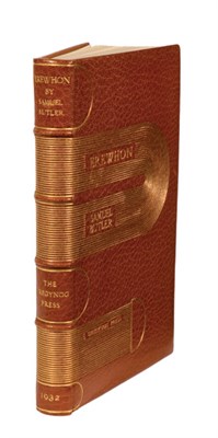 Lot 78 - GREGYNOG PRESS BUTLER, SAMUEL. Erewhon....