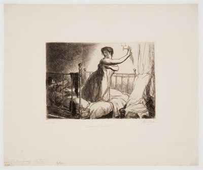 Lot 440 - John Sloan TURNING OUT THE LIGHT (MORSE 134)...