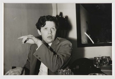 Lot 241 - WEEGEE [=FELLIG, ARTHUR] [Young Dylan Thomas.]...