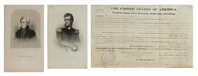 Lot 6 - JACKSON, ANDREW Cut felicitation and signature,...