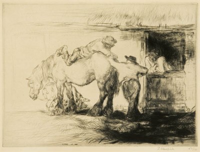 Lot 3263 - Edmund Blampied (1886-1966) SOUP; HORSE AND...