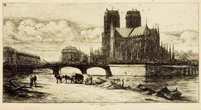 Lot 3351 - Charles Meryon (1821-1868) L'ABSIDE DE...