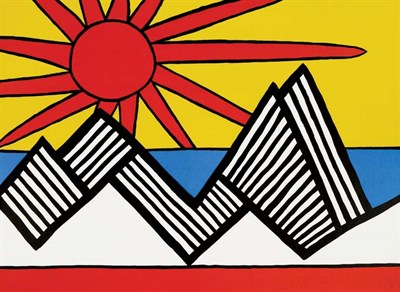 Lot 3277 - Alexander Calder LE SOLEIL Color lithograph,...