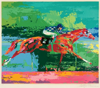 Lot 3366 - LeRoy Neiman (b. 1926) SECRETARIAT Color...