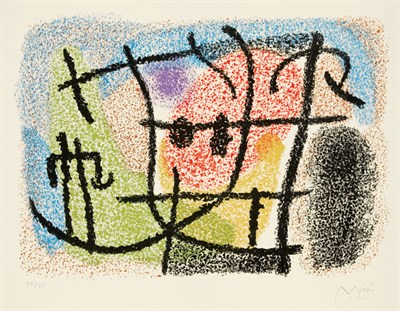 Lot 3356 - Joan Miró UNTITLED (M. 452) Color lithograph,...