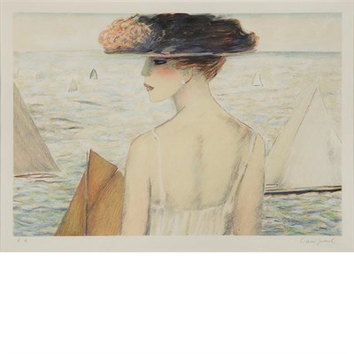 Lot 326 - Jean-Paul Cassigneul (b. 1935) [GIRL PLAYING];...