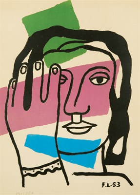Lot 3333 - Fernand Leger (1881-1955) TETE DE FEMME...