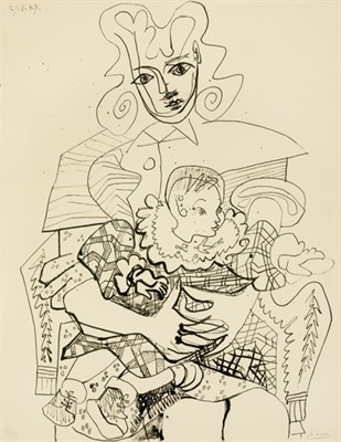 Lot 3373 - Pablo Picasso INES AND HER CHILD (B. 415; M....