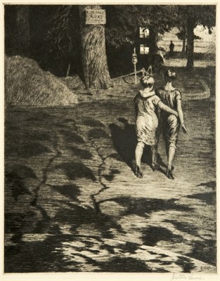 Lot 3338 - Martin Lewis SUBURBAN EVENING (M. 43) Drypoint,...