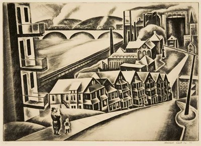 Lot 3297 - Howard Cook NEW ENGLAND CITY (D. 133) Etching,...