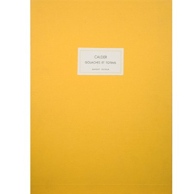 Lot 63 - CALDER, ALEXANDER Gouaches et totems. Paris:...