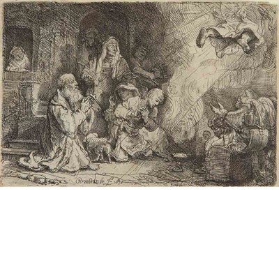Lot 455 - Rembrandt van Rijn THE ANGEL DEPARTING FROM...