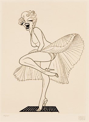 Lot 3316 - Al Hirschfeld (1903-2003) MARILYN MONROE IN...