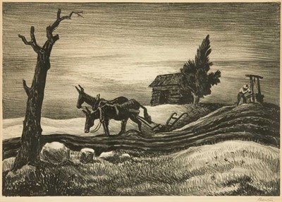 Lot 3258 - Thomas Hart Benton (1889-1975) A DRINK OF...