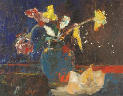 Lot 63 - Bernard Lorjou French, 1908-1986 Floral Still...