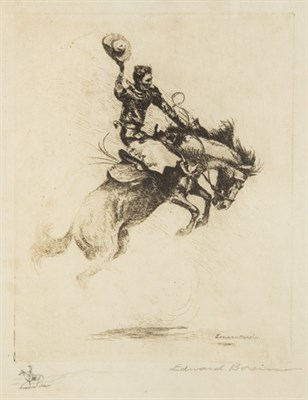Lot 3268 - Edward Borein LITTLE BUCKING HORSE (G. 64)...