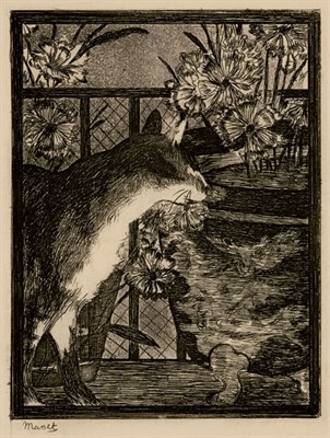 Lot 3345 - Edouard Manet (1832-1883) LE CHAT ET LES...