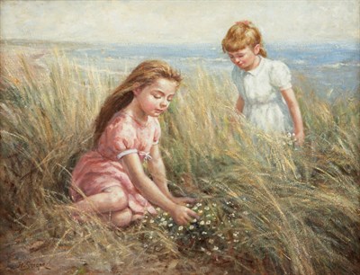 Lot 22 - Hermann Seeger German, 1857-1945 Girls in a...