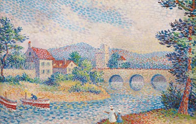 Lot 68 - Lucien Neuquelman French, 1909-1988 Along the...