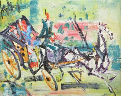 Lot 64 - Gen Paul French, 1895-1975 Horse and Carriage...