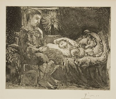 Lot 3371 - Pablo Picasso (1881-1973) GARCON ET DORMEUSE A...