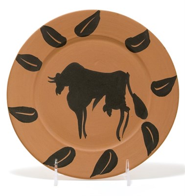 Lot 3384 - Pablo Picasso BULL, RIM WITH LEAVES (A.R. 394)...