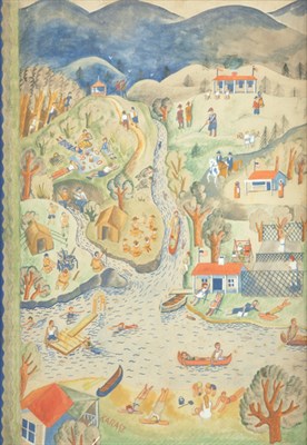 Lot 259 - Ilonka Karasz American, 1896-1981 Summer Camp,...