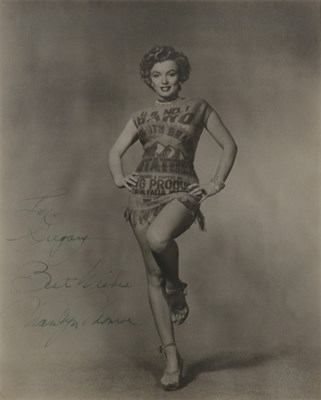 Lot 28 - MONROE, MARILYN Inscribed photograph of Monroe...