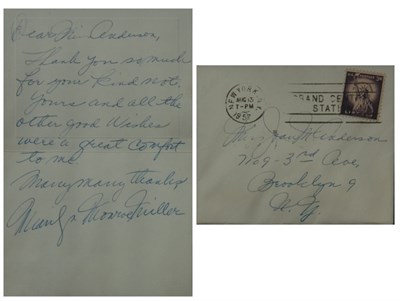 Lot 27 - MONROE, MARILYN Autograph note signed, single...