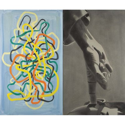 Lot 188 - David Salle American, b. 1952 Pointing Down,...