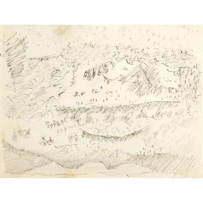 Lot 255 - Milton Avery American, 1885-1965 Cows in...