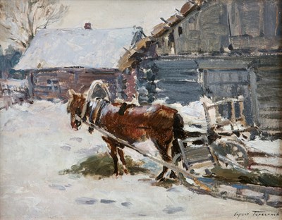 Lot 55 - Sergei Gerasimov Russian, 1885-1964 A Russian...