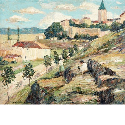 Lot 231 - Ernest Lawson American, 1873-1939 A Bright Day...