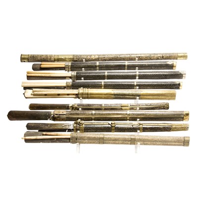Lot 49 - Group of Nine Chinese Travel Utensil Sets...
