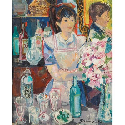 Lot 65 - Emilio Grau Sala Spanish, 1911-1975 Fille aux...