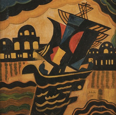Lot 89 - Hugo Scheiber Hungarian, 1873-1950 Sailboat,...
