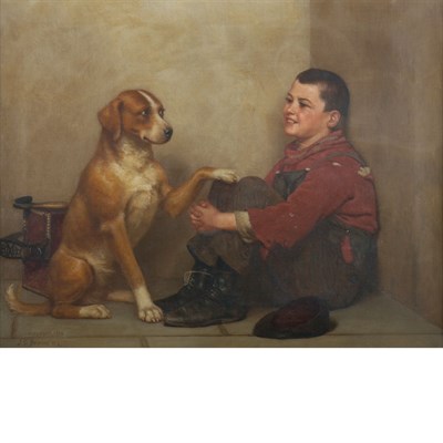 Lot 201 - John George Brown American, 1831-1913...