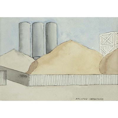 Lot 245 - Ralston Crawford American, 1906-1978 Cement...