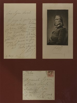Lot 22 - LISZT, FRANZ Autograph letter signed ("F....