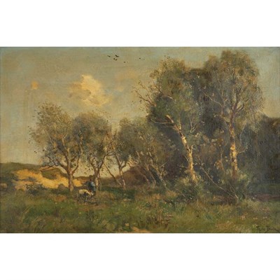 Lot 14 - Theophile de Bock Dutch, 1851-1904 The Edge of...