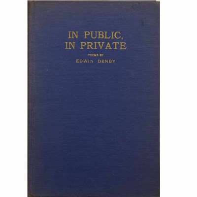 Lot 117 - [PHOTOBOOK] DENBY, EDWIN. In Public, In...