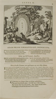 Lot 114 - MERIAN, MATTHAEUS Bybel Printen, vertoonende...
