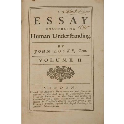 Lot 10 - [DICKINSON, JOHN ] LOCKE, JOHN. An Essay...
