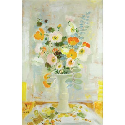 Lot 75 - Le Pho Vietnamese/French, 1907-2001 Poppies in...